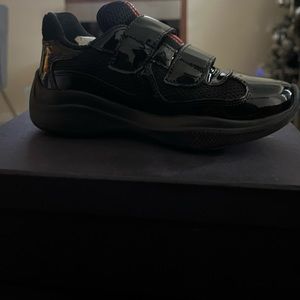 Kids Prada Shoes Size 28 (11c).                            (BARLEY WORN)